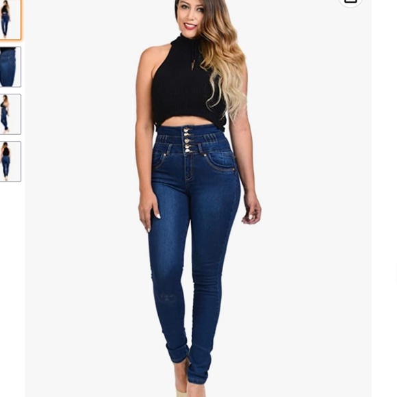 Degree Colombian Design Butt Lift Levantacola Jeans - Picture 1 of 6